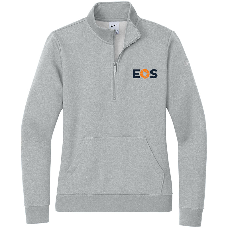 Women's Nike Club Fleece Sleeve Swoosh 1/2-Zip (On Demand)