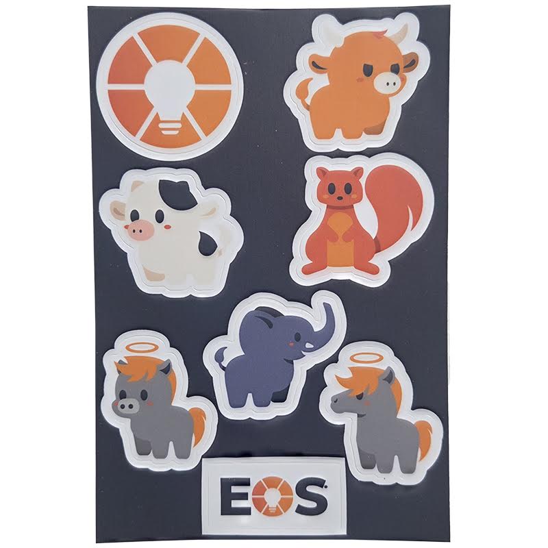 EOS Animal Sticker Sheet (Set of 6)