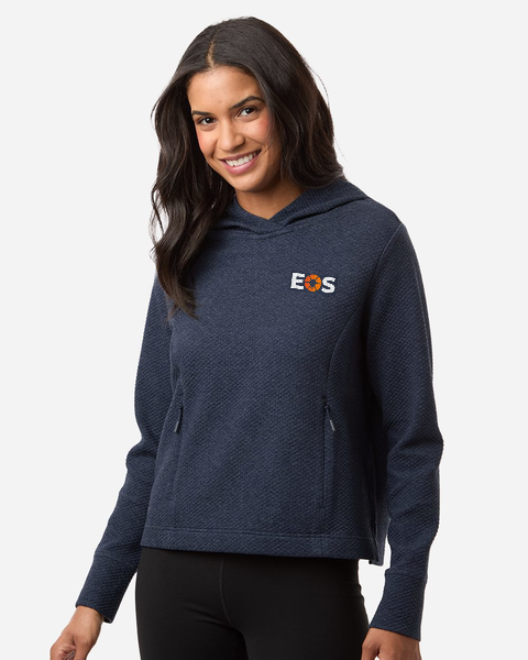 Women's Textured Hooded Pullover - Navy (On-Demand)