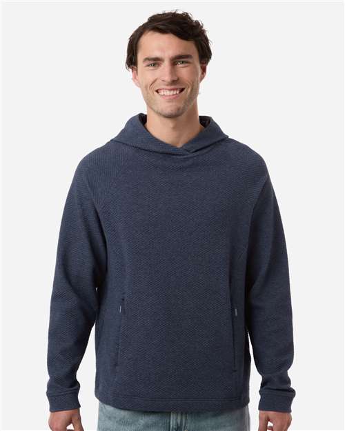 Men's Textured Hooded Pullover - Navy (On-Demand)
