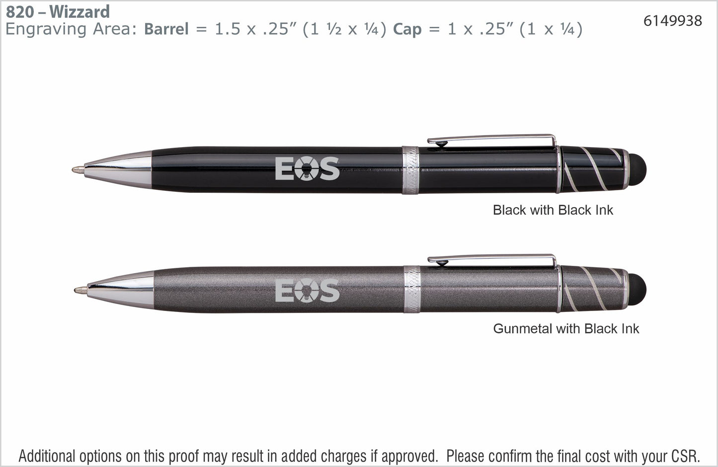 EOS Wizzard Stylus Fidget Pen