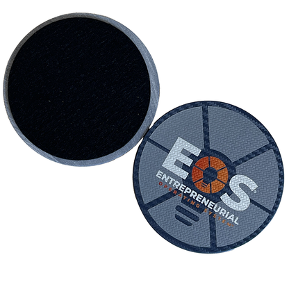 EOS Round Carbonfiber Coaster