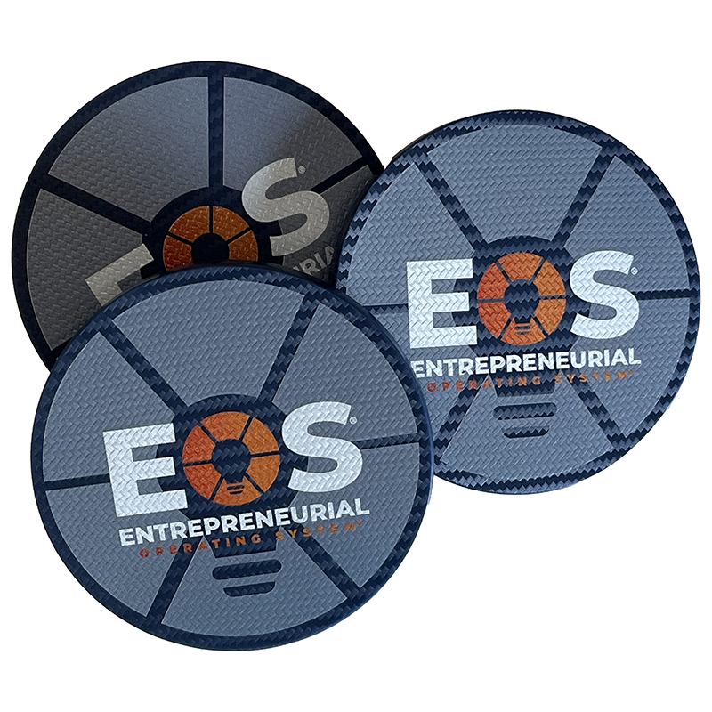 EOS Round Carbonfiber Coaster