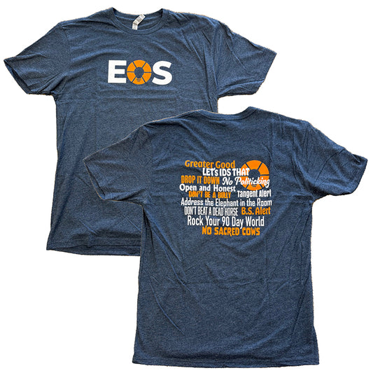 EOS Adult CVC Tee - Word Cloud - Navy