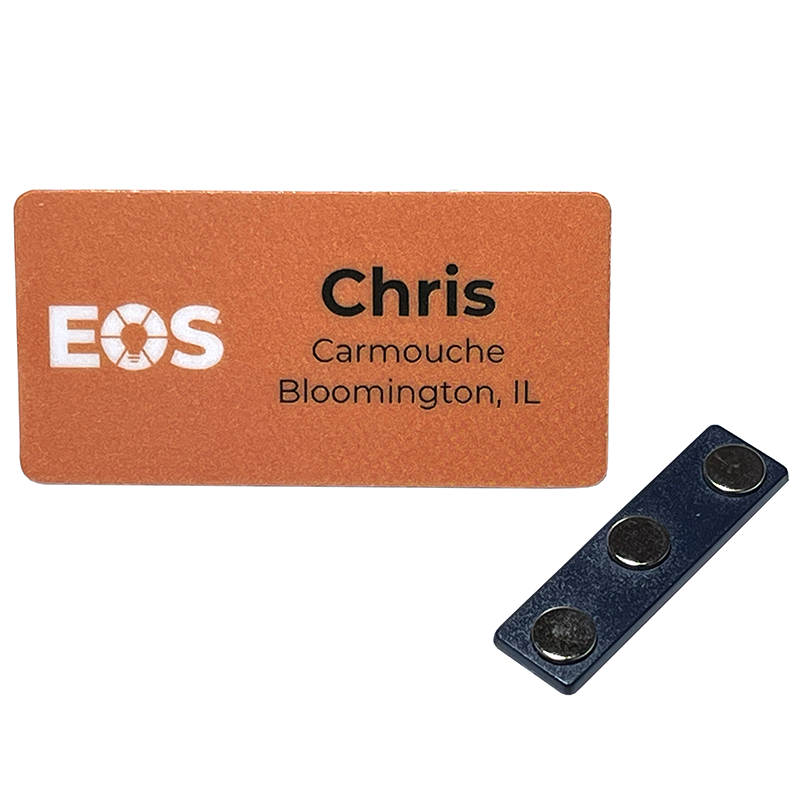 EOS Name Badge - Orange - Expert